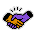 Handshake icon.