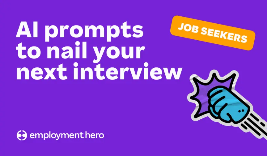AI prompts to nail your next interview banner.