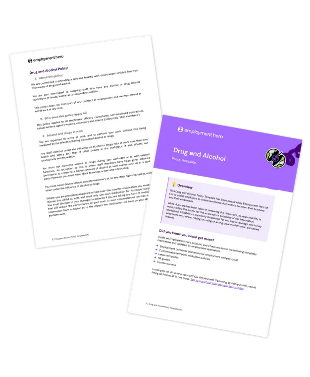 Workplace Drug and Alcohol Policy Template